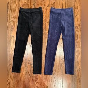 Corduroy leggings size 8 Crewcuts girls like new navy blue black winter fall